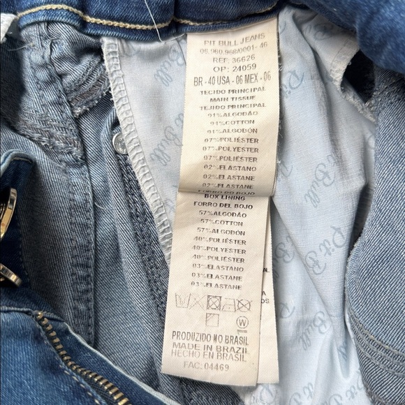 RARE Pit Bull - distressed high rise skinny with bling blue jeans - size 6 - Picture 9 of 10